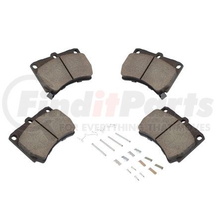 1003-0466M by MPA ELECTRICAL - Quality-Built Black Series Semi-Metallic Brake Pads w/ Hardware