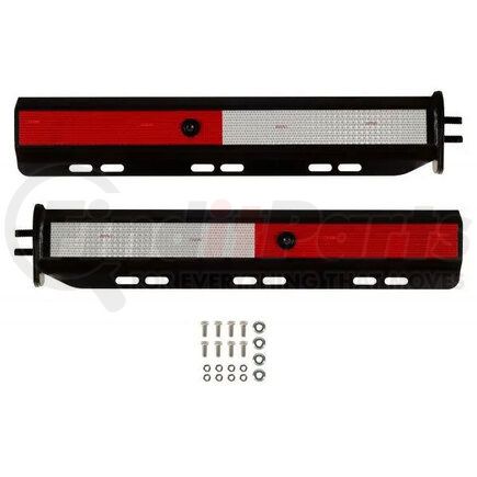 B572525WTBK by BETTS HD - Mud Flap Straight Kit - 25.250 Inch Length, Powder Coated Carbon Steel