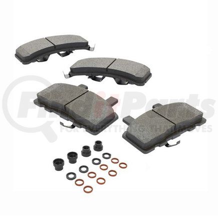 1001-0368M by MPA ELECTRICAL - Quality-Built Premium Semi-Metallic Brake Pads w/ Hardware