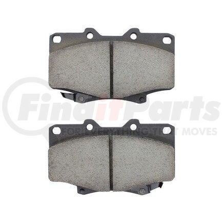 1003-0502AM by MPA ELECTRICAL - Quality-Built Black Series Semi-Metallic Brake Pads w/ Hardware