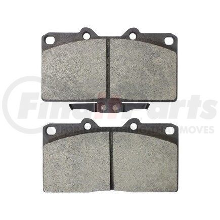 1003-0531M by MPA ELECTRICAL - Quality-Built Disc Brake Pad Set - Black Series, Semi-Metallic, with Hardware