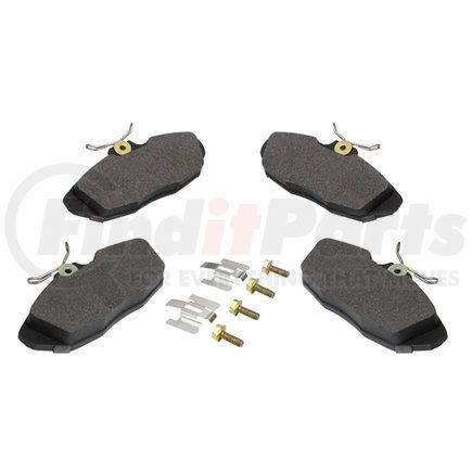 1003-0599M by MPA ELECTRICAL - Quality-Built Black Series Semi-Metallic Brake Pads w/ Hardware