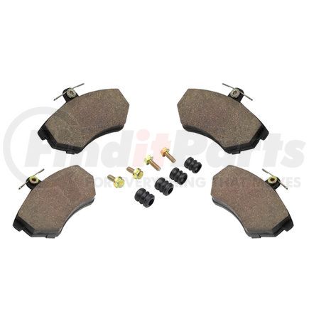 1003-0696M by MPA ELECTRICAL - Quality-Built Black Series Semi-Metallic Brake Pads w/ Hardware