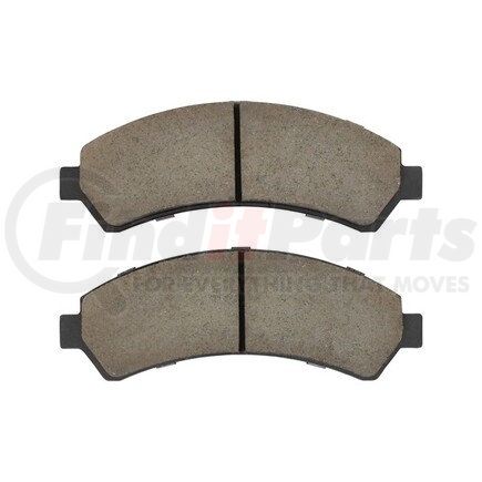 1003-0726C by MPA ELECTRICAL - Quality-Built Disc Brake Pad Set - Black Series, Ceramic, with Hardware