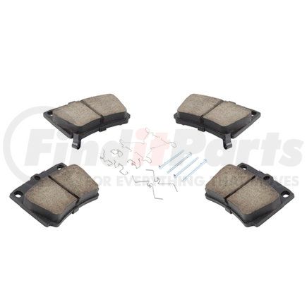 1003-0733M by MPA ELECTRICAL - Quality-Built Black Series Semi-Metallic Brake Pads w/ Hardware