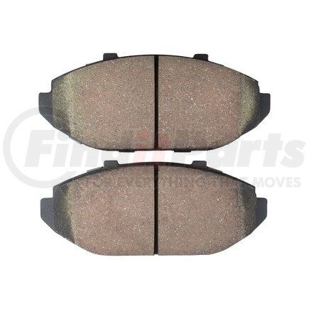 1003-0748M by MPA ELECTRICAL - Quality-Built Disc Brake Pad Set - Black Series, Semi-Metallic, with Hardware