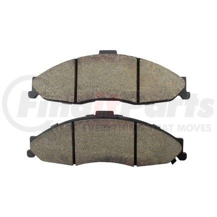 1003-0749C by MPA ELECTRICAL - Quality-Built Disc Brake Pad Set - Black Series, Ceramic, with Hardware