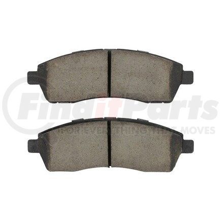 1003-0757C by MPA ELECTRICAL - Quality-Built Disc Brake Pad Set - Black Series, Ceramic, with Hardware