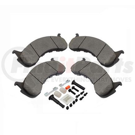 1003-0786AM by MPA ELECTRICAL - Quality-Built Black Series Semi-Metallic Brake Pads w/ Hardware