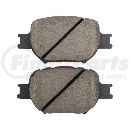 1003-0817C by MPA ELECTRICAL - Quality-Built Disc Brake Pad Set - Black Series, Ceramic, with Hardware