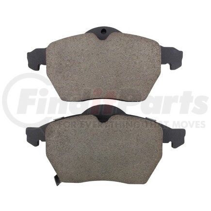 1003-0819M by MPA ELECTRICAL - Quality-Built Disc Brake Pad Set - Black Series, Semi-Metallic, with Hardware