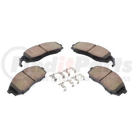 1003-0830M by MPA ELECTRICAL - Quality-Built Black Series Semi-Metallic Brake Pads w/ Hardware