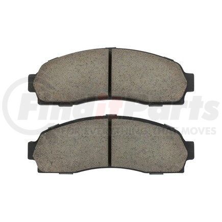 1003-0833C by MPA ELECTRICAL - Quality-Built Disc Brake Pad Set - Black Series, Ceramic, with Hardware