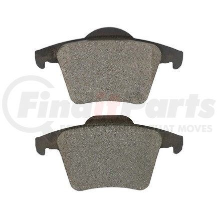 1003-0980M by MPA ELECTRICAL - Quality-Built Disc Brake Pad Set - Black Series, Semi-Metallic, with Hardware