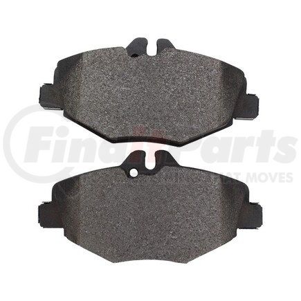 1003-0987M by MPA ELECTRICAL - Quality-Built Disc Brake Pad Set - Black Series, Semi-Metallic, with Hardware