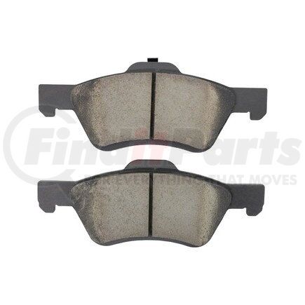 1003-1047C by MPA ELECTRICAL - Quality-Built Disc Brake Pad Set - Black Series, Ceramic, with Hardware