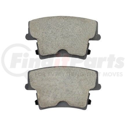 1003-1057BC by MPA ELECTRICAL - Quality-Built Disc Brake Pad Set - Black Series, Ceramic, with Hardware