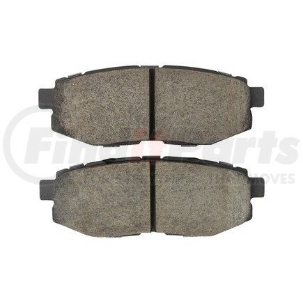 1003-1124C by MPA ELECTRICAL - Quality-Built Disc Brake Pad Set - Black Series, Ceramic, with Hardware