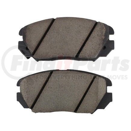 1003-1125C by MPA ELECTRICAL - Quality-Built Disc Brake Pad Set - Black Series, Ceramic, with Hardware