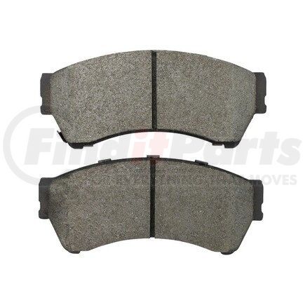 1003-1164C by MPA ELECTRICAL - Quality-Built Disc Brake Pad Set - Black Series, Ceramic, with Hardware