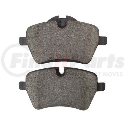 1003-1204AM by MPA ELECTRICAL - Quality-Built Disc Brake Pad Set - Black Series, Semi-Metallic, with Hardware