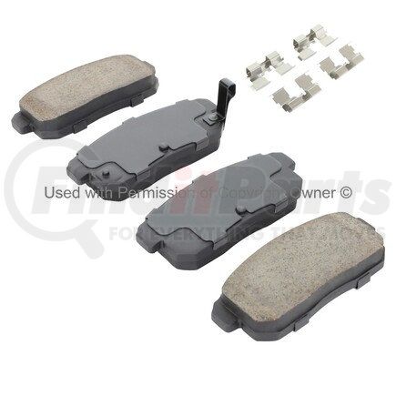 1001-0900M by MPA ELECTRICAL - Quality-Built Premium Disc Brake Pad Set - Semi-Metallic, with Hardware