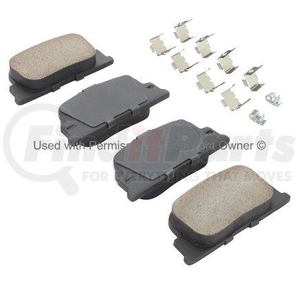 1001-0835M by MPA ELECTRICAL - Quality-Built Premium Disc Brake Pad Set - Semi-Metallic, with Hardware