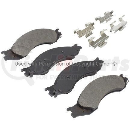 1001-1058M by MPA ELECTRICAL - Quality-Built Premium Semi-Metallic Brake Pads w/ Hardware