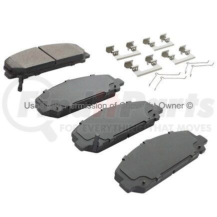 1001-1286M by MPA ELECTRICAL - Quality-Built Premium Semi-Metallic Brake Pads w/ Hardware