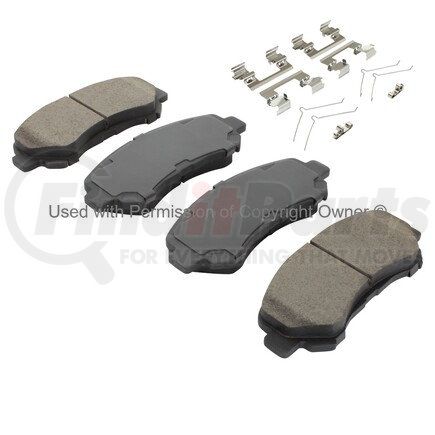 1001-1374M by MPA ELECTRICAL - Quality-Built Premium Semi-Metallic Brake Pads w/ Hardware