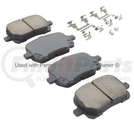 1002-0707M by MPA ELECTRICAL - Quality-Built Disc Brake Pad Set - Work Force, Heavy Duty, with Hardware