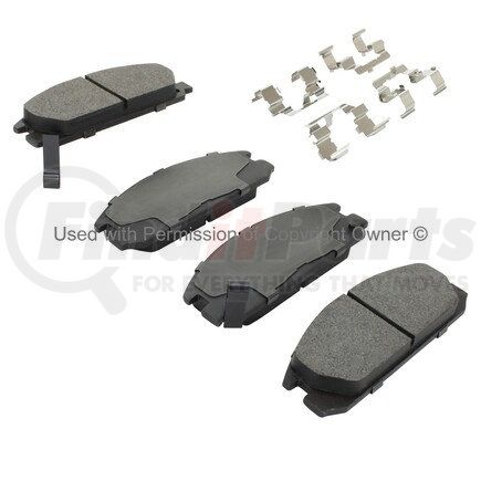 1003-0334M by MPA ELECTRICAL - Quality-Built Black Series Semi-Metallic Brake Pads w/ Hardware