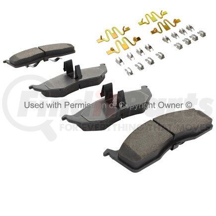 1003-0591M by MPA ELECTRICAL - Quality-Built Black Series Semi-Metallic Brake Pads w/ Hardware