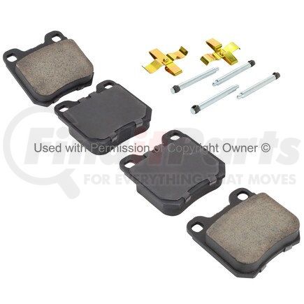 1003-0709M by MPA ELECTRICAL - Quality-Built Black Series Semi-Metallic Brake Pads w/ Hardware