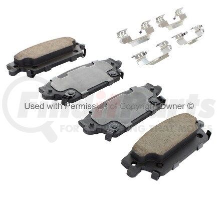 1003-1020M by MPA ELECTRICAL - Quality-Built Black Series Semi-Metallic Brake Pads w/ Hardware