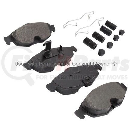 1003-0869M by MPA ELECTRICAL - Quality-Built Disc Brake Pad Set - Black Series, Semi-Metallic, with Hardware