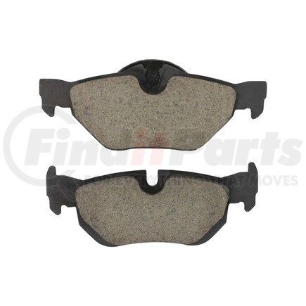 1003-1267C by MPA ELECTRICAL - Quality-Built Disc Brake Pad Set - Black Series, Ceramic, with Hardware