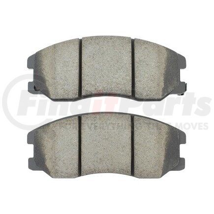 1003-1264C by MPA ELECTRICAL - Quality-Built Disc Brake Pad Set - Black Series, Ceramic, with Hardware