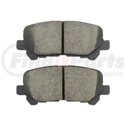 1003-1281C by MPA ELECTRICAL - Quality-Built Disc Brake Pad Set - Black Series, Ceramic, with Hardware