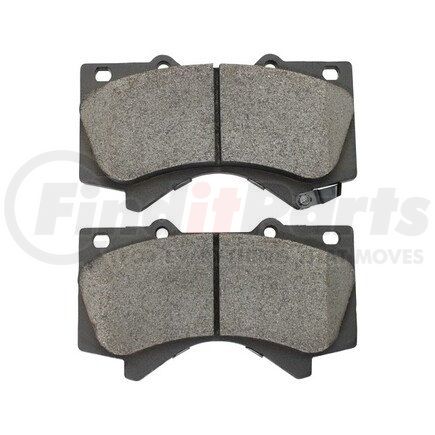 1003-1303C by MPA ELECTRICAL - Quality-Built Disc Brake Pad Set - Black Series, Ceramic, with Hardware