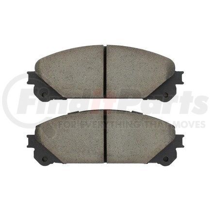 1003-1324C by MPA ELECTRICAL - Quality-Built Disc Brake Pad Set - Black Series, Ceramic, with Hardware