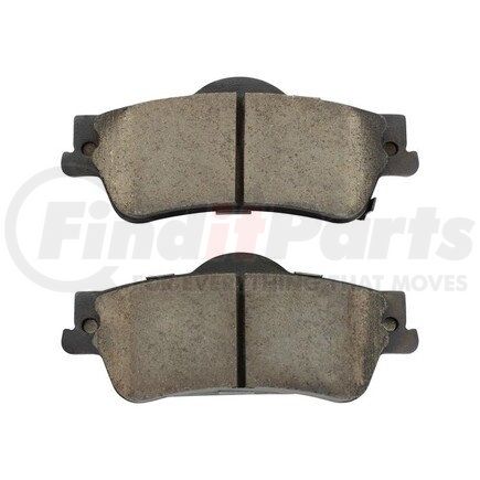 1003-1352C by MPA ELECTRICAL - Quality-Built Disc Brake Pad Set - Black Series, Ceramic, with Hardware