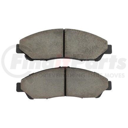 1003-1378C by MPA ELECTRICAL - Quality-Built Disc Brake Pad Set - Black Series, Ceramic, with Hardware