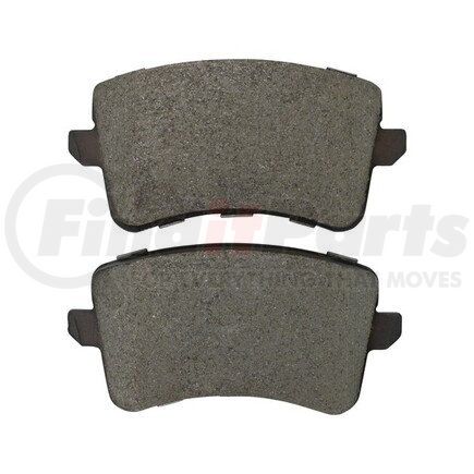 1003-1386C by MPA ELECTRICAL - Quality-Built Disc Brake Pad Set - Black Series, Ceramic, with Hardware