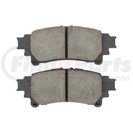 1003-1391C by MPA ELECTRICAL - Quality-Built Disc Brake Pad Set - Black Series, Ceramic, with Hardware