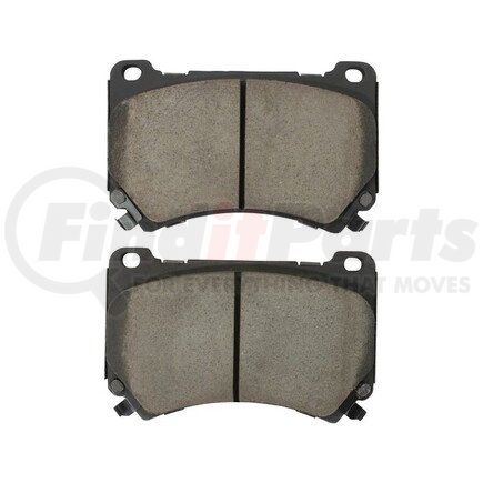 1003-1396C by MPA ELECTRICAL - Quality-Built Disc Brake Pad Set - Black Series, Ceramic, with Hardware