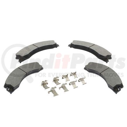 1003-1411M by MPA ELECTRICAL - Quality-Built Black Series Semi-Metallic Brake Pads w/ Hardware