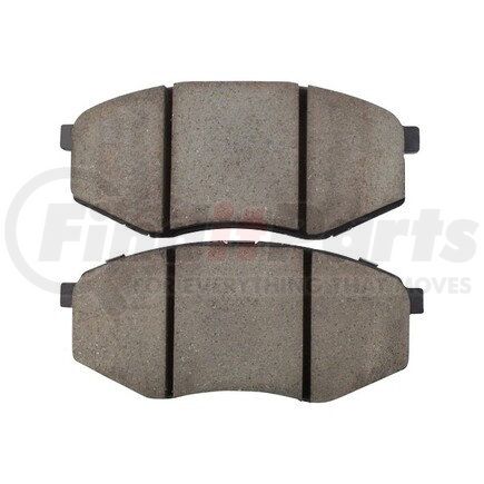 1003-1447C by MPA ELECTRICAL - Quality-Built Disc Brake Pad Set - Black Series, Ceramic, with Hardware