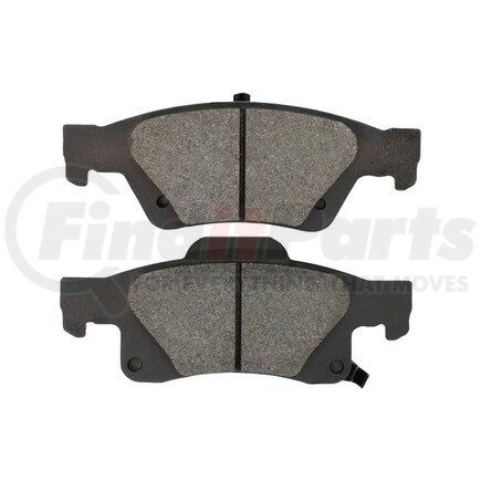 1003-1498C by MPA ELECTRICAL - Quality-Built Disc Brake Pad Set - Black Series, Ceramic, with Hardware