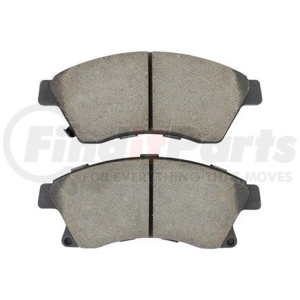 1003-1522C by MPA ELECTRICAL - Quality-Built Disc Brake Pad Set - Black Series, Ceramic, with Hardware